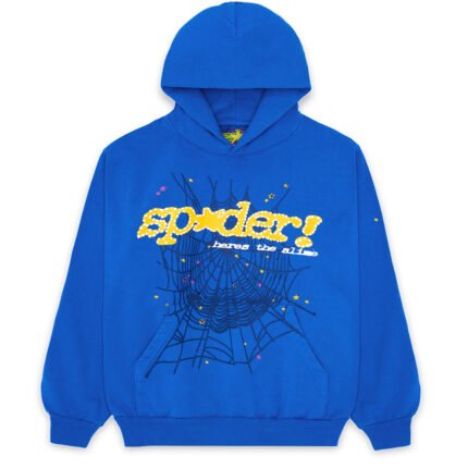 Sp5der TC Hoodie Blue