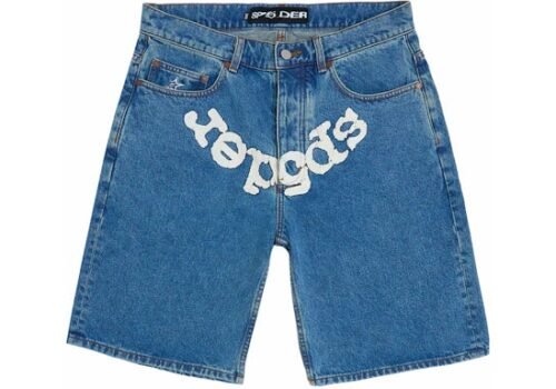 Sp5der OG Logo Denim Short