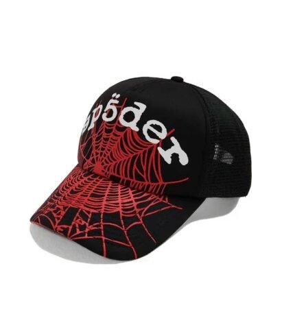 Sp5der OG Web v2 Trucker Hat Black/Red
