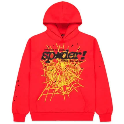 Sp5der Punk V2 Hoodie Red