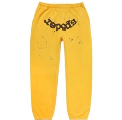 Sp5der worldwide sweatpants Yellow