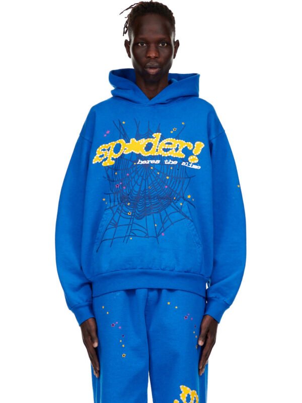 Sp5der TC Hoodie Blue